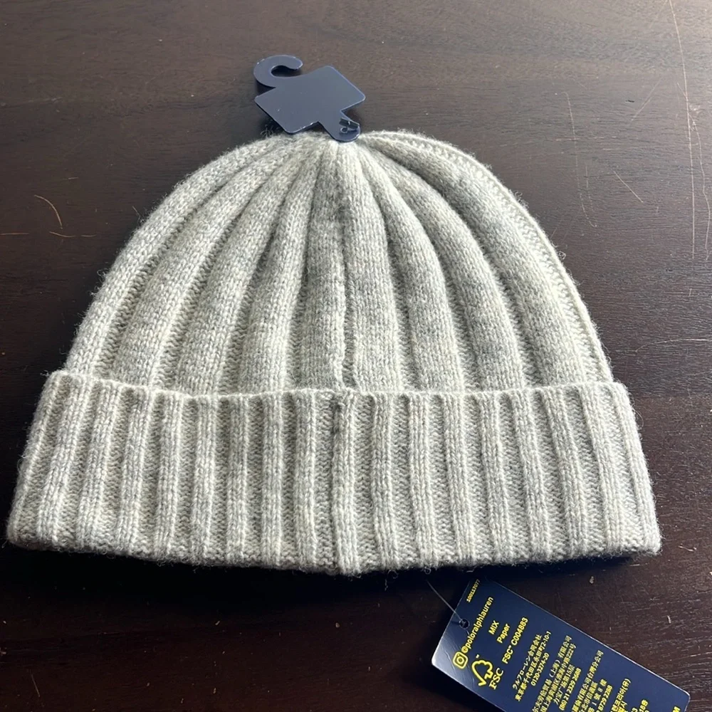 Polo Ralph Lauren Men's Signature Merino Cuffed Beanie - Picture 3 of 9